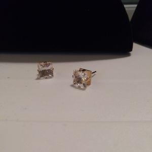 14ktgf with swarvoski crystal studs